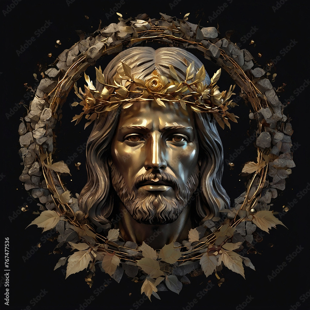 Cartoon character illustration jesus christ