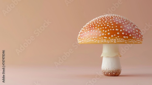 Mushroom beech on soft pastel background   hypsizygus tessellatus beauty in nature photo