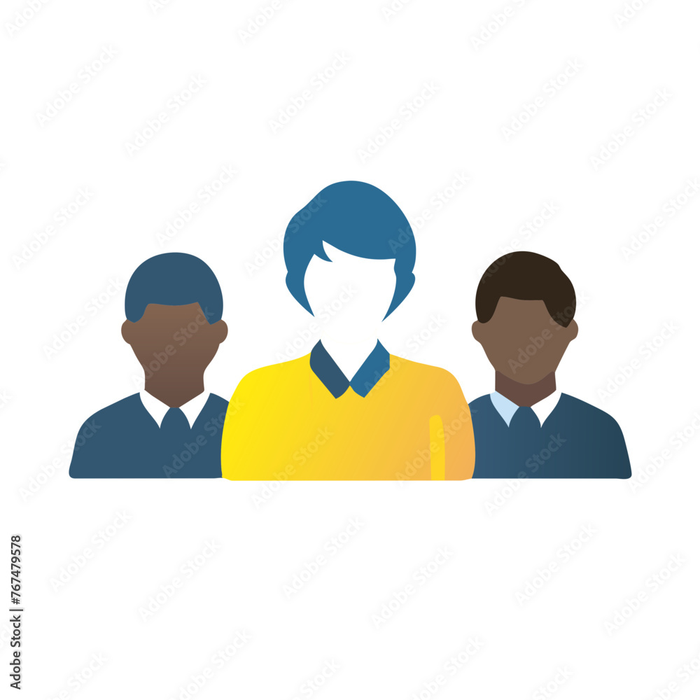 People vector icon illustration silhouette on a Transparent Background People vector icon illustration silhouette on a Transparent Background