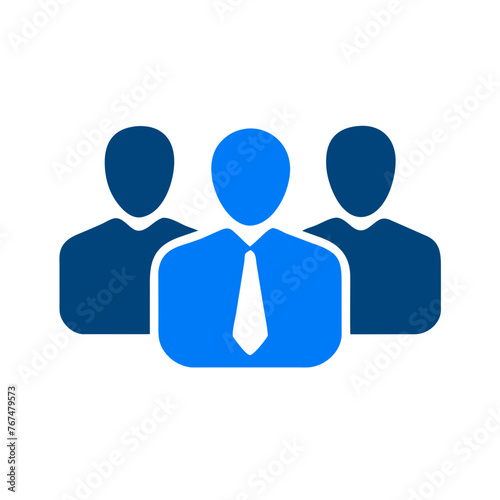 People vector icon illustration silhouette on a Transparent Background