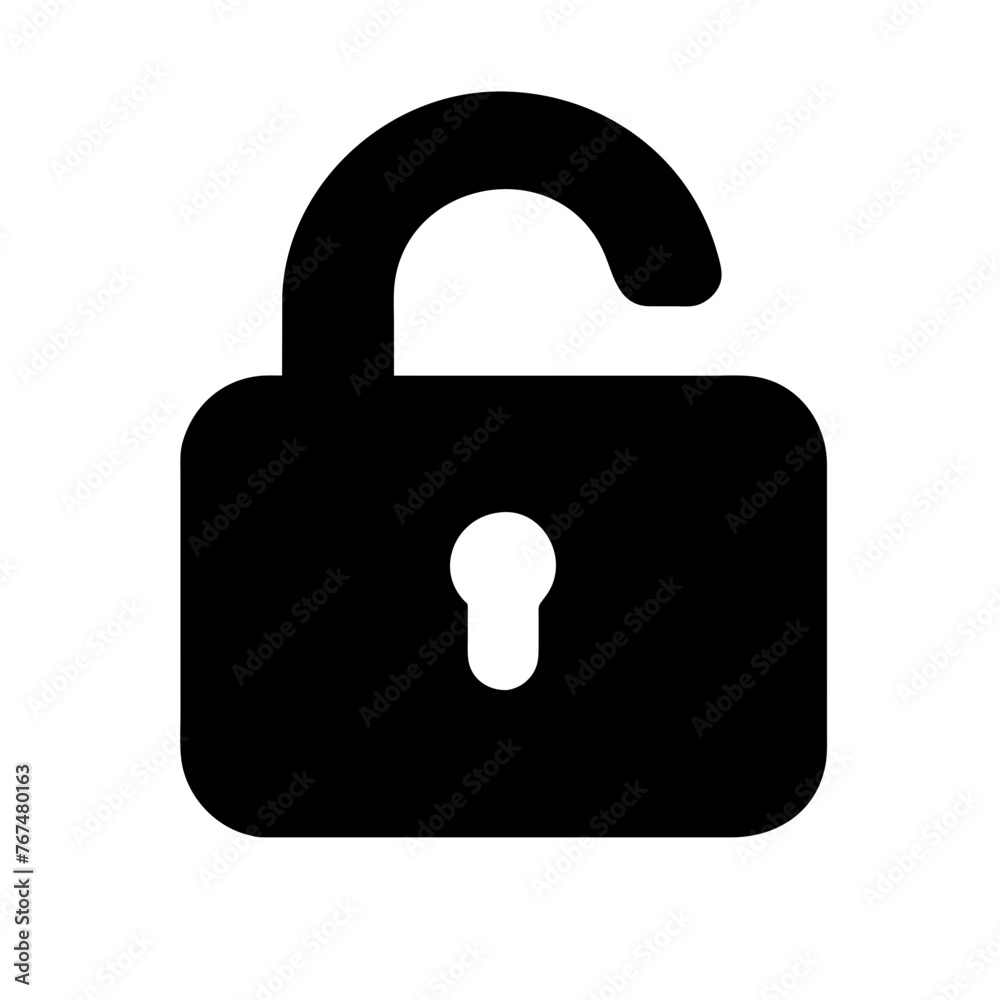 Lock icon on a Transparent Background Lock icon on a Transparent Background