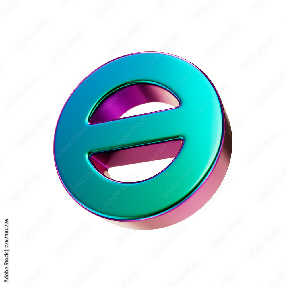 Agender 3d icon with holographic metal texture. Gender diversity symbol isolated on transparent background. Agender 3d icon with holographic metal texture. Gender diversity symbol isolated on transparent background.