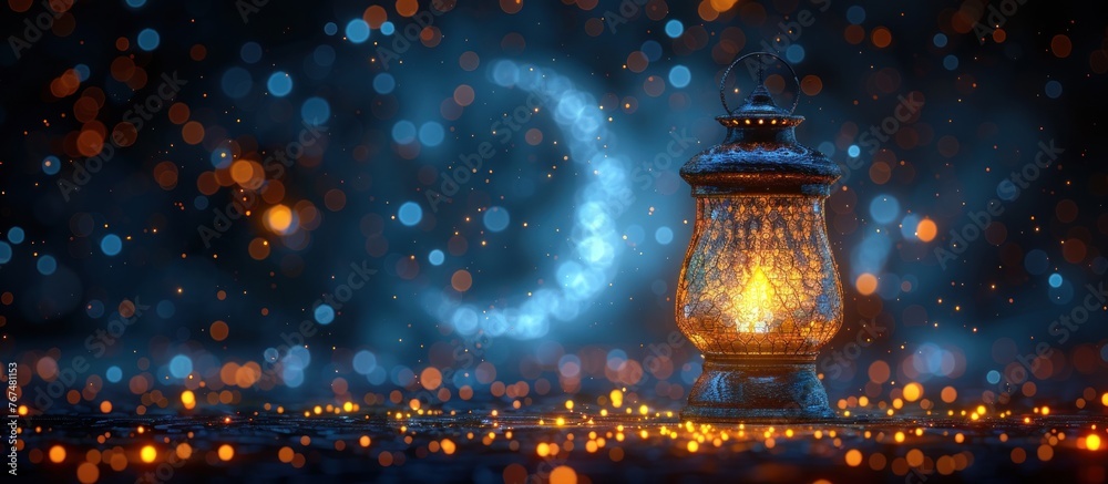 Ramadan abstract lantern - obrazy, fototapety, plakaty 