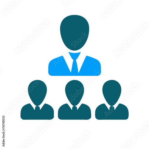 People icon on a Transparent Background