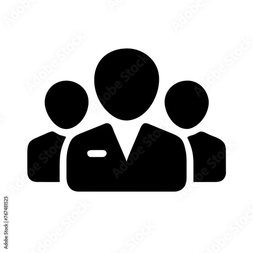 People icon on a Transparent Background