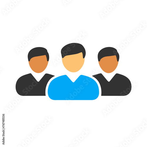 People icon on a Transparent Background