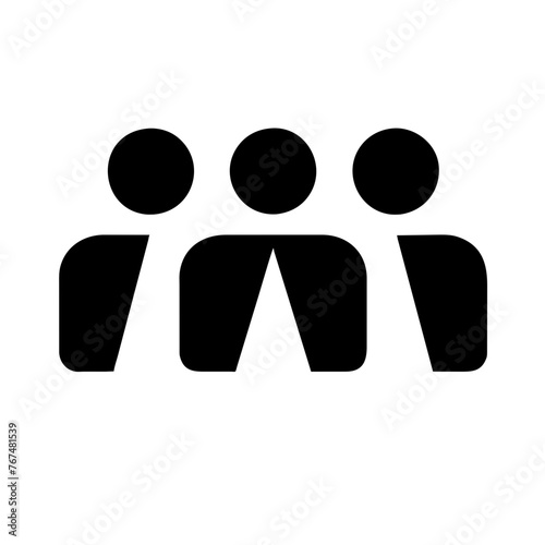 People icon on a Transparent Background