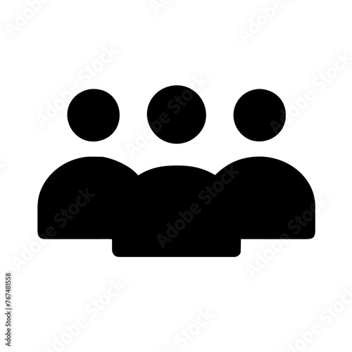 People icon on a Transparent Background