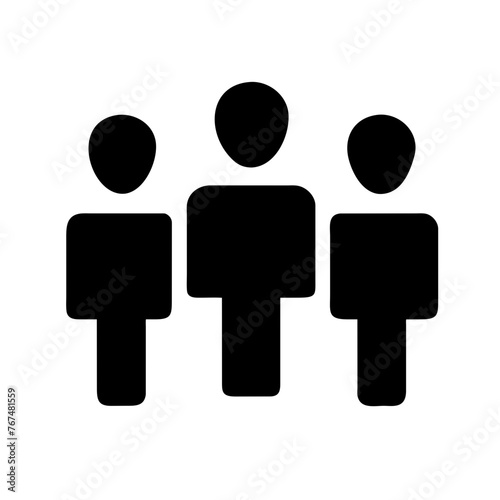 People icon on a Transparent Background