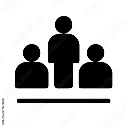 People icon on a Transparent Background