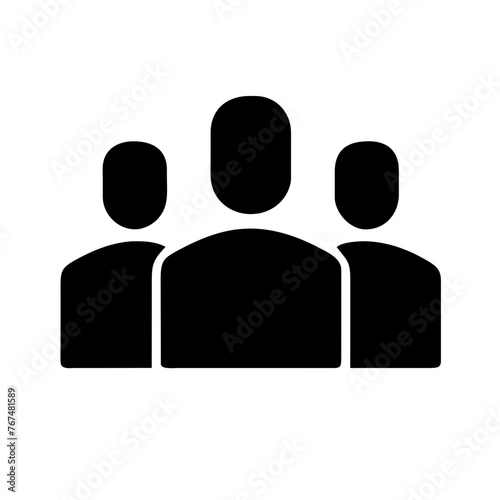 People icon on a Transparent Background