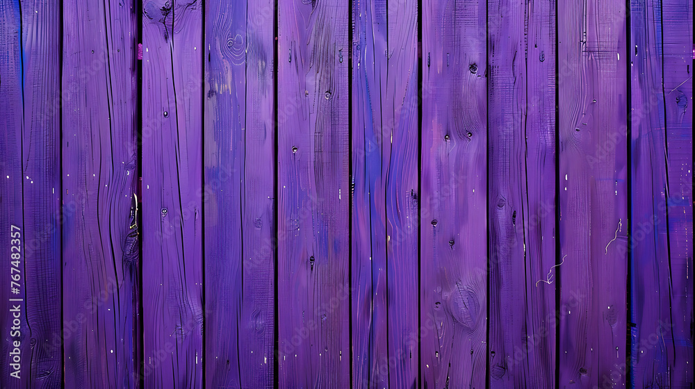 This image showcases a vibrant purple wooden surface composed of vertical planks. This image showcases a vibrant purple wooden surface composed of vertical planks.