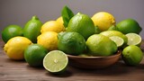 Lime, citrus, wedge of fruit, lemon