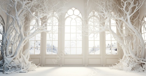 beautifull random white room background .  © Renaldi
