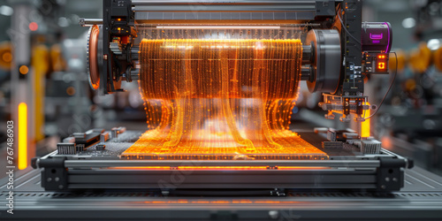 A nanotechnology fabricator, weaving clothes that adapt to climate and mood
