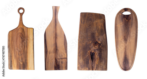 Set of cutting board isolated