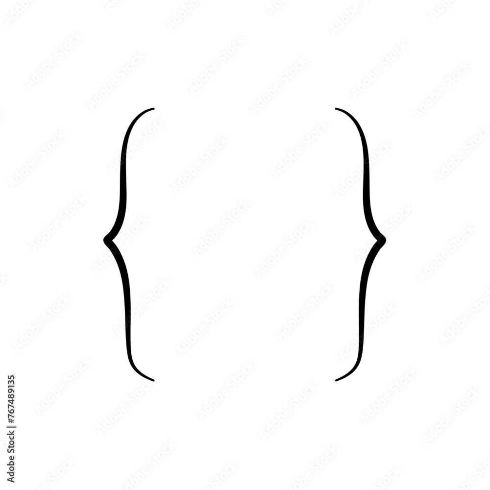curly brackets symbol