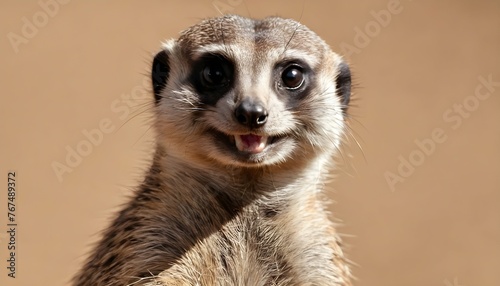 A Meerkat With A Joyful Expression Upscaled 9
