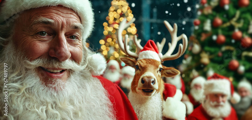 Santa Claus with other Sant...