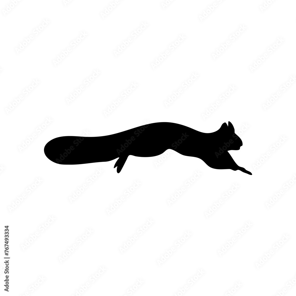 Squirrel Silhouette Illustration