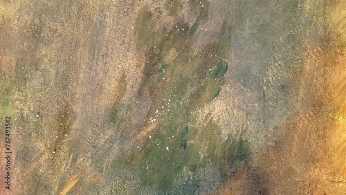 Abstract background - applied gray, green and black paints
