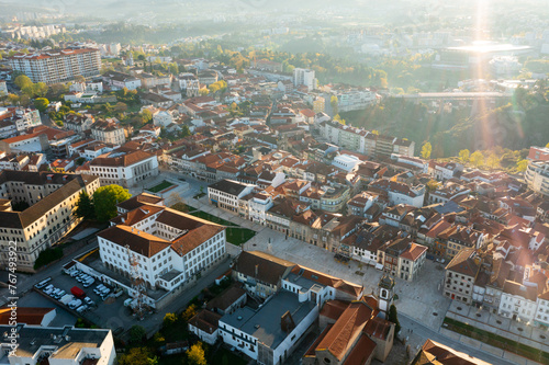 Aerial photo of Vila Real  Douro intermunicipal community  Portugal.
