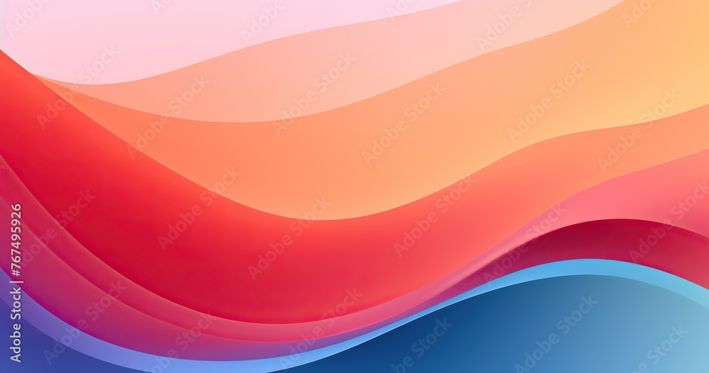 vector background with a gradient of beautifull colors, simple shapes and lines in a minimalistic design, vector illustration 
