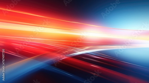Blurry bright background abstraction with red lines