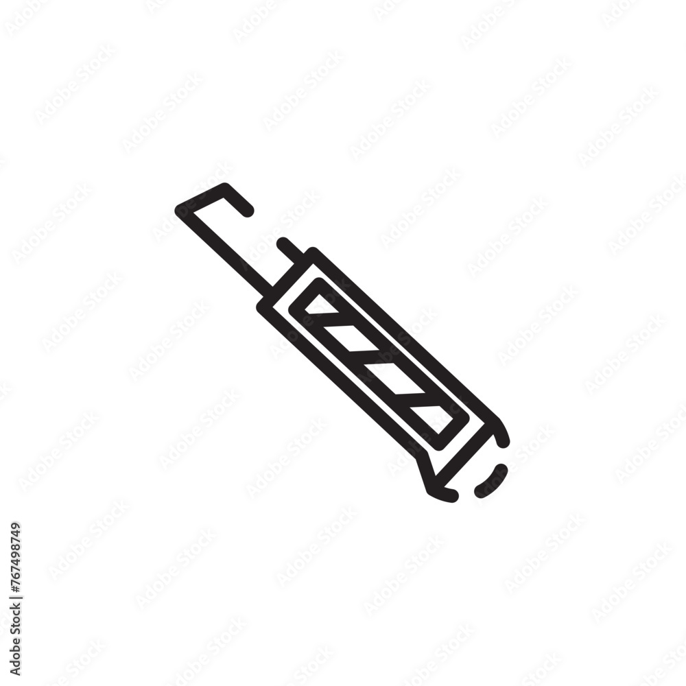 Build Cutter Fabric Line Icon