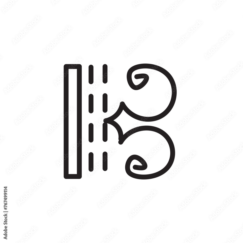 Key Music Of Line Icon Key Music Of Line Icon
