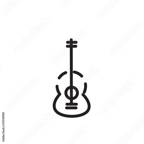 Chord Guitar Music Line Icon