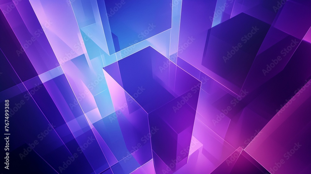 Purple and Blue Abstract Background With Squares
