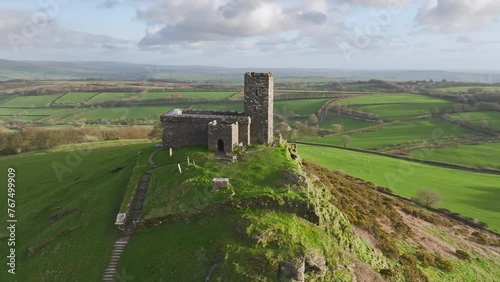 Brentor Church, St Michael's Church, Brentor, Dartmoor, Tavistock, England, Europe photo