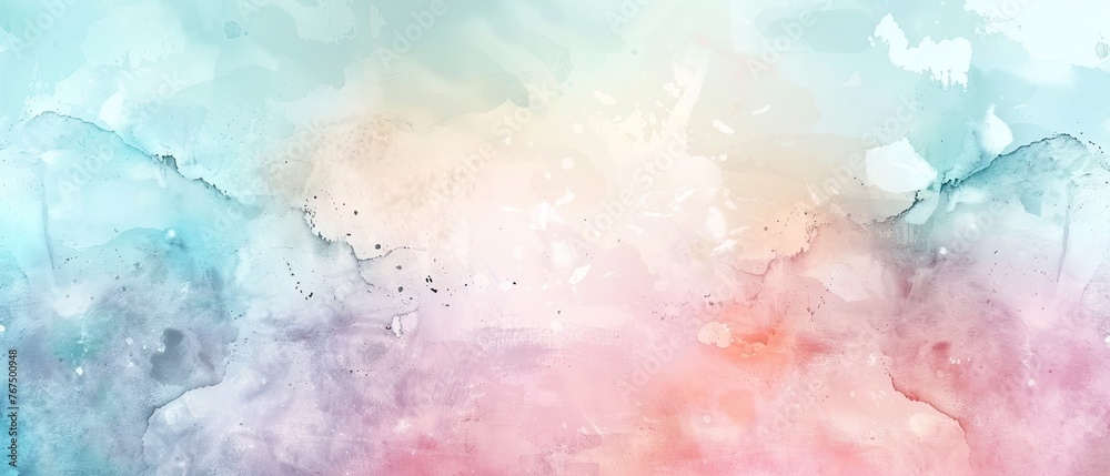 Fototapeta premium gentle pastel watercolor wash background perfect for adding text or as a standalone piece of art