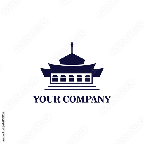magnificent building vector logo design