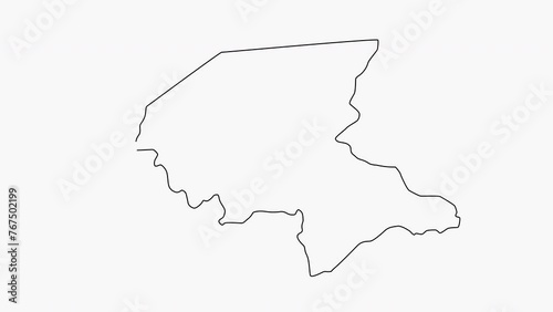 sketch map of Shabwah Governorate in Yemen