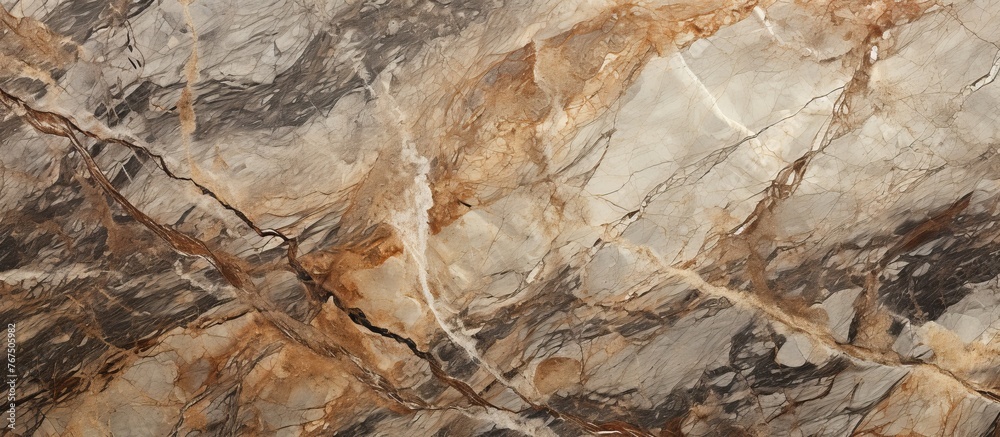 A detailed closeup of a bedrock outcrop with a marble texture, showcasing the natural beauty of this unique rock formation