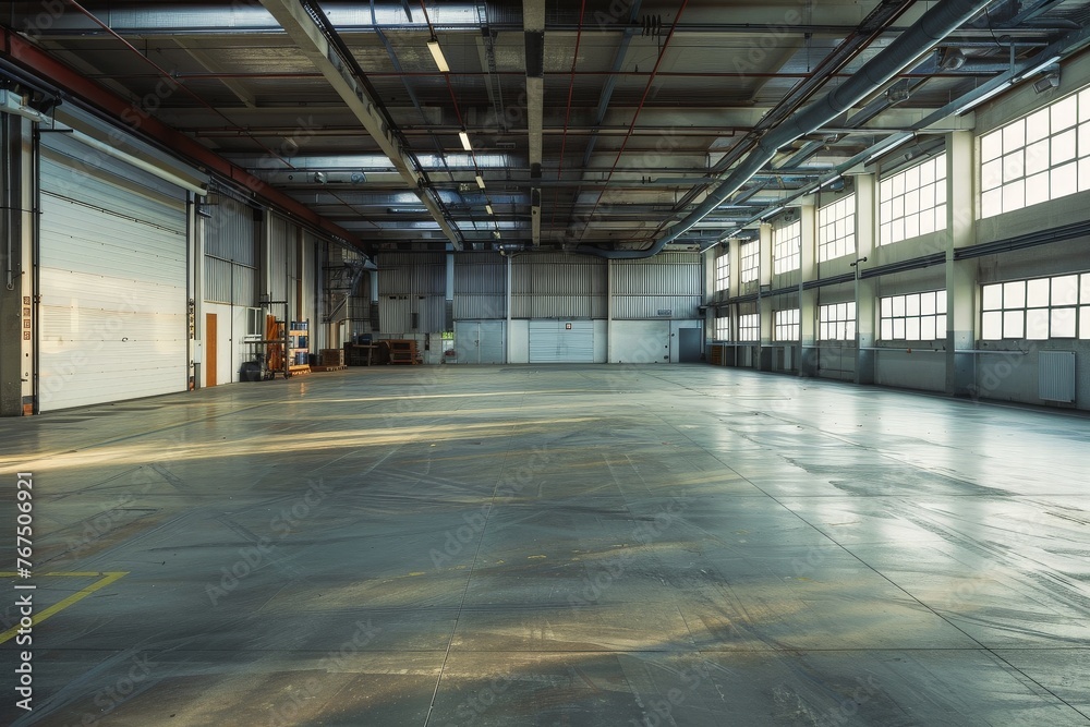 Modern Industrial building or modern factory for manufacturing production plant or large warehouse Modern Industrial building or modern factory for manufacturing production plant or large warehouse