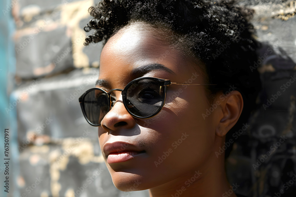 portrait of a happy African young woman. ethnic nationality portrait of a happy African young woman. ethnic nationality