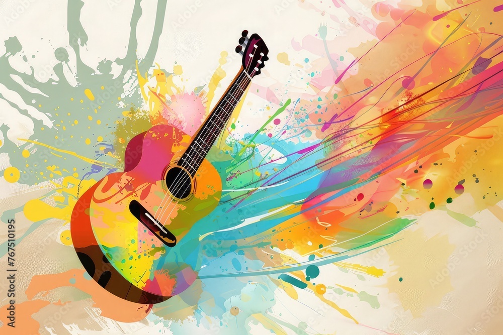 background with guitar