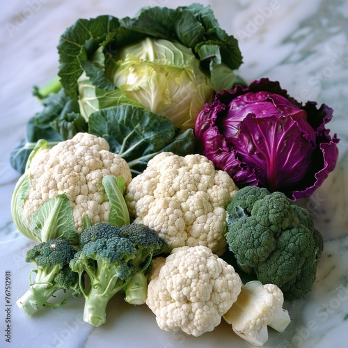 Cruciferous vegetable assortment photo