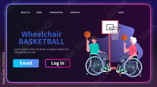 disabled women couple in wheelchairs play basketball people with disabilities physical activity rehabilitation concept