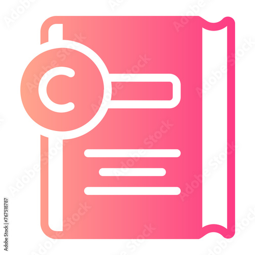 copyright gradient icon