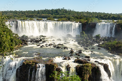 Waterfalls of the waterfalls in the jungle