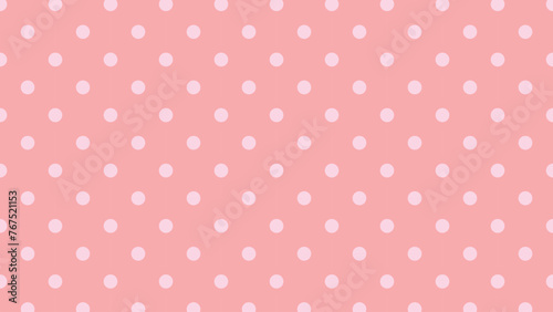 同系色2色使いのドット水玉模様のシームレスパターン/ピンク