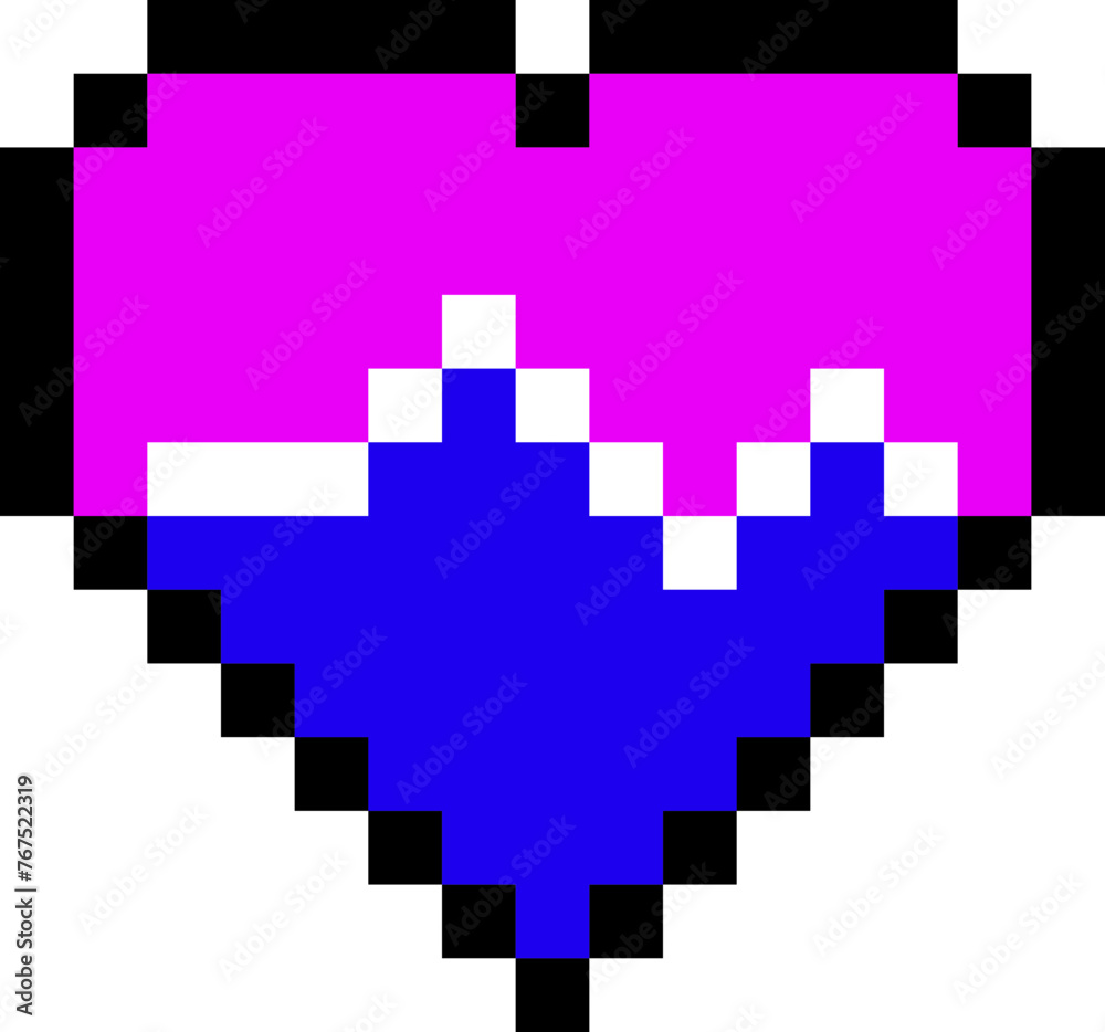 Pixelated Arcade Heart