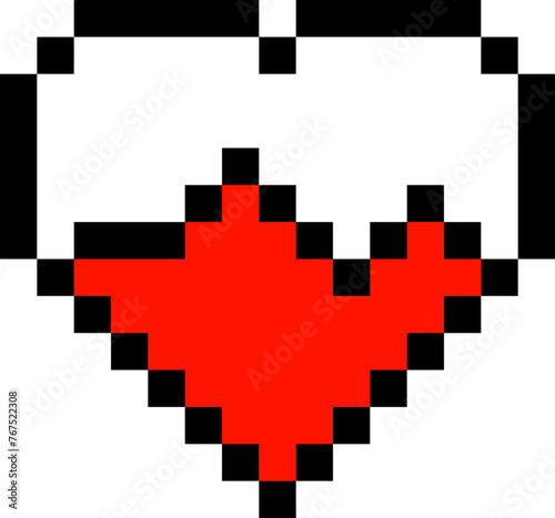 Pixelated Arcade Heart