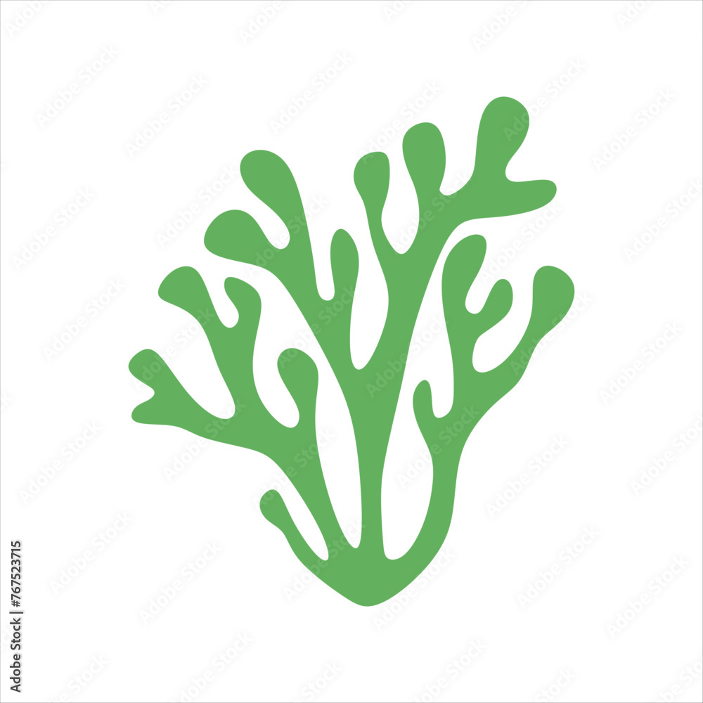Algae plant abstract vector element Algae plant abstract vector element