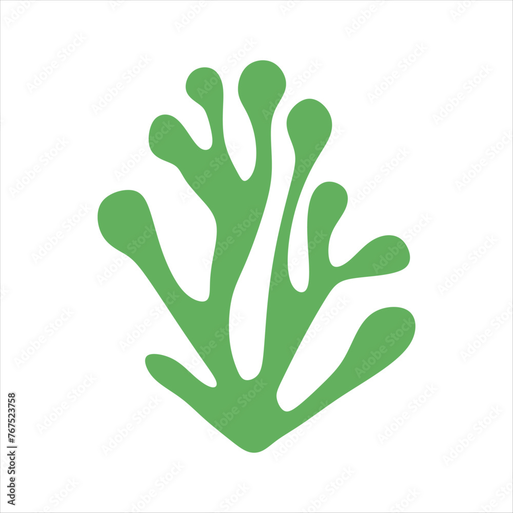 Algae plant abstract vector element Algae plant abstract vector element