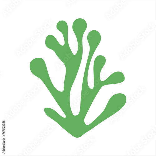 Algae plant abstract vector element